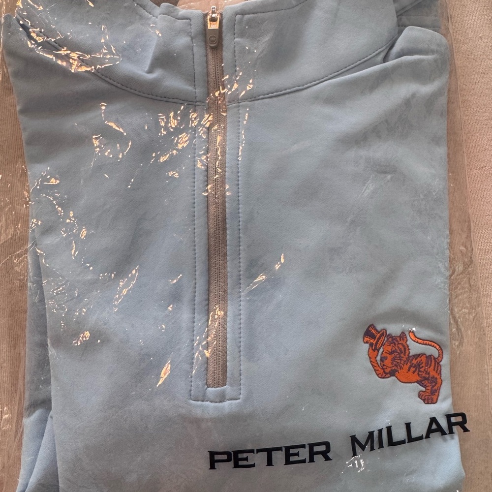 Peter Millar Perth Performance Clemson Pullover with Tiger Embroidery